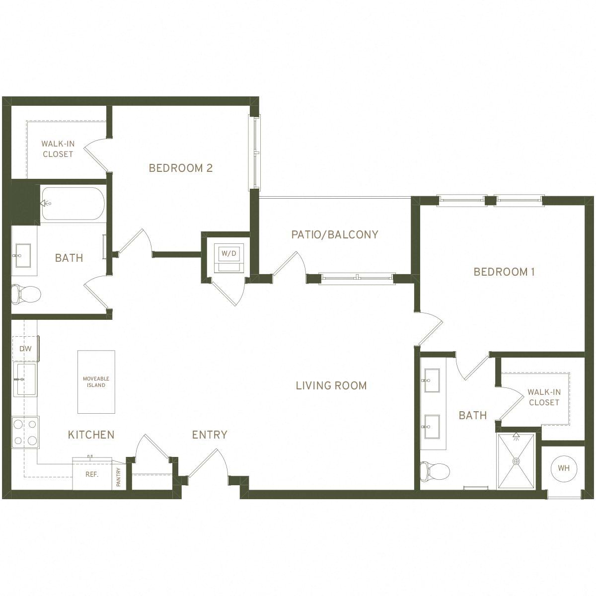 Floor plan layout diagram for B4